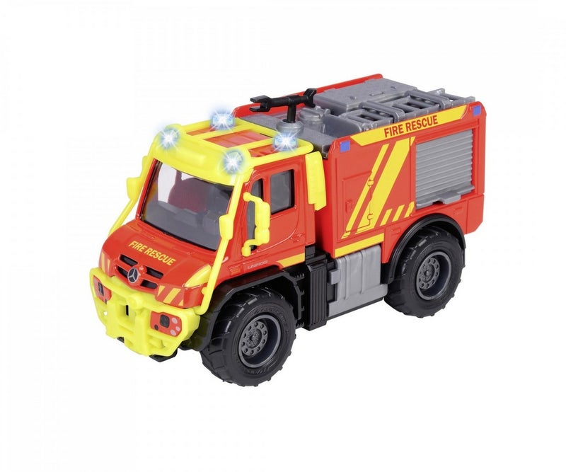 Majorette Mercedes-Benz Unimog U530 Die-cast Fire Truck (14 cm, Red/Yellow) - Image 2